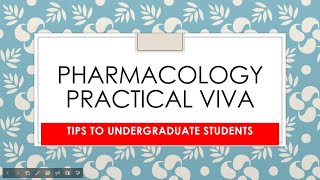 How to prepare for pharmacology practical viva BASIC QUESTION PATTERNTIPS ECPHARMACOLOGY [upl. by Anicnarf540]