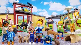 Playmobil Tierhotel Film Hunde vs Katzen 😿 Tierpension Ausbau nötig 🐕 Kinder Trickfilm deutsch [upl. by Zaccaria829]