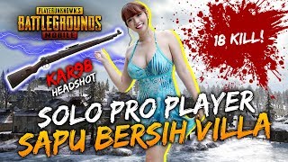 CEWEK PRO PLAYER PUBGM SAPU BERSIH VILLA  PUBG Mobile Indonesia [upl. by Pul]