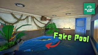 Small Reptile Habitat with fake usable Pool  Planet Zoo [upl. by Judy]