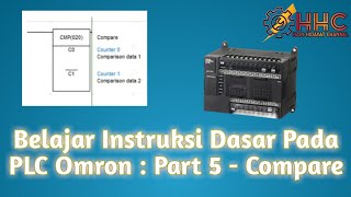 Part 5  Belajar instruksi CMP Compare pada PLC Omron CX Programmer [upl. by Ecnerewal36]