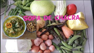 SOPA DE CHACRA CON SU CANCHA  COMIDA PERUANA RECETAS DE COMIDA SALUDABLE Y NUTRITIVA [upl. by Notneiuq]