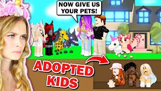 We Got ADOPTED By A Family With A SECRET In Adopt Me Roblox [upl. by Eiralav513]