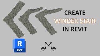 Revit Tutorial  Stairs  how to create winder stairs [upl. by Pineda542]