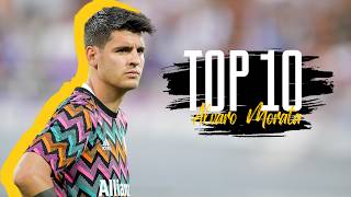 TOP 10 GOALS BY ALVARO MORATA WITH JUVENTUS ⚪⚫🔥 [upl. by Leuqer]