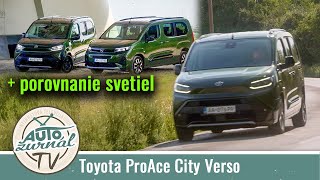 Toyota ProAce City Verso Long 15 D4D facelift TEST 2024  porovnanie svetiel s Opel Combo [upl. by Nolan864]