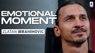 Zlatan Ibrahimovic’s farewell to Milan  Emotional Moment  Serie A 202223 [upl. by Enitsuga597]