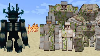 Tonic Mutant Warden VS All Iron Golems  Minecraft Mob Battle [upl. by Oriaj]