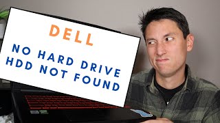 How To Fix Dell No Hard Drive  Hard Drive Not Found  HDD Not Installed Error [upl. by Ayle]