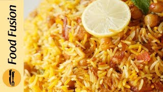 Chana Biryani Recipe by Food Fusion [upl. by Wurtz]