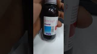 cetirizine syrup IP  Alerid syrup for baby  Alerid syrup use in hindi [upl. by Gass]