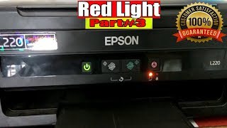 Epson Red light blinking error L220L210L380L110L130 Part 3 [upl. by Ulphiah750]