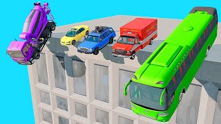 Cars vs skyscrapers  BeamNG drive [upl. by Tremml]