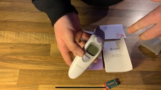 HYLOGY Thermometer Fever Digital Medical Forehead and Ear Thermometer unboxing and instructions [upl. by Melville]