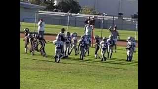 Jr All American Footballjr microMenifee Wildcats vs Alta Loma Warriors 10811 [upl. by Schaumberger]