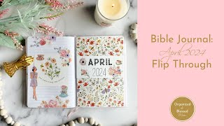 Bible Journal April 2024 Flip Through [upl. by Ronyam791]