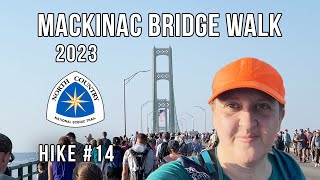 North Country Trail  2023 Hike 14  Mackinac Bridge Walk  a visit to Headlands Dark Sky Park [upl. by Dorian]