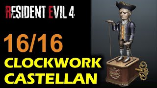 All Clockwork Castellan Locations Revolution WindUp Trophy  Resident Evil 4 Remake [upl. by Faye]