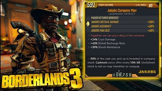 Manufacturer Specific Artifacts Are Insane  Build Diversity Company Man Borderlands 3 [upl. by Laamaj]