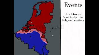 Benelux War🇳🇱🇧🇪🇱🇺Mapping Animation fictional [upl. by Viviane]