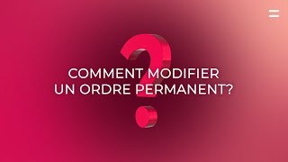 Belfius Mobile  Comment modifier un ordre permanent [upl. by Halpern]