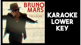 Bruno Mars  Treasure Karaoke Lower Key [upl. by Eiggam293]