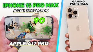 iPhone 15 Pro Max Indias First 90 FPS PUBG Test with FPS Meter 🔥 [upl. by Caves278]