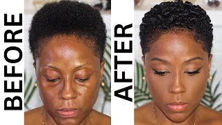 How To Quick amp Easy Curls  4C Natural Hair Wash amp Go [upl. by Girardo]