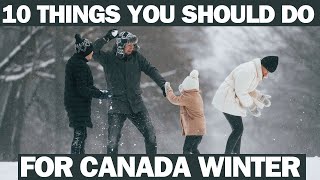 10 MUST DO THINGS IN CANADA WINTER canada canadainternationalstudents canadawinter [upl. by Darahs]