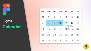 How to Create Interactive Calendar On Figma very simple [upl. by Ehtiaf]