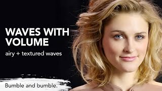 How to Create Waves with Volume  BbThickening  Bumble and bumble [upl. by Carthy]