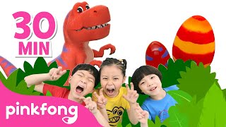 💃🕺 Dance amp Sing Along with Dinosaurs  More  Easter Special Compilation  Pinkfong Kids Songs [upl. by Hardigg]