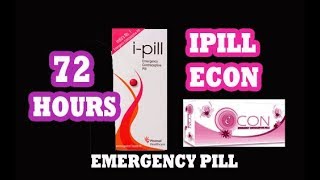 ipillecon emergency contraceptive pill how to use72 hour pill [upl. by Aivekahs766]