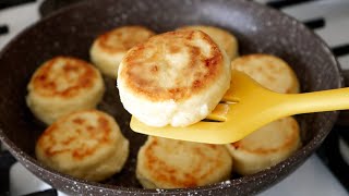 Incredible Quick breakfast ready in a few minutes Ukrainian Pancakes  Syrniki [upl. by Okubo]