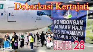 KEPULANGAN HAJI KLOTER 28 INDRAMAYU  PENERBANGAN HAJI INDONESIA automobile jemaahhaji kertajati [upl. by Euqinehs]