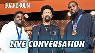 Kevin Durant X Anthony Edwards LIVE Conversation at Fanatics Fest  Boardroom Talks [upl. by Peppard639]