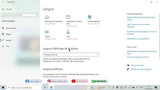 Comment changer la langue de Windows 10 [upl. by Aihsot]