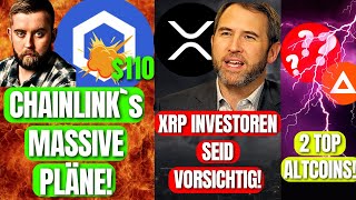 ⚠️XRP INVESTOREN VORSICHT Chainlink WAHNSINNS NEWS 2 Geheimtipp Altcoins für den Bullrun [upl. by Himelman]