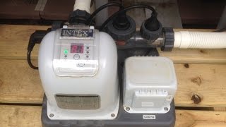 How to clean intex saltwater system part 2 [upl. by Aidualc551]