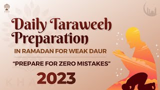 Taraweeh Preparation Training 2023  Khayr Academy in partnership with maktabtrainingcom [upl. by Notsirk]