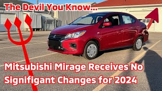 The 2024 Mitsubishi MirageG4 Receives No Major Updates [upl. by Atilemrac830]