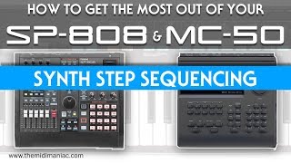 Cool MC50  SP808 Step Sequencing the synthesizer of the SP808 [upl. by Sitsuj]