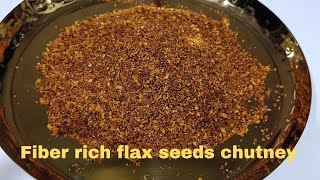 Fiber rich flax seeds chutney  जवसाची चटणी  Healthy Flax seeds chutney [upl. by Hafler]