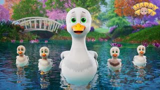 5 patitos  Canción de contar  Rimas infantiles para niños  HappyTots [upl. by Anifad]