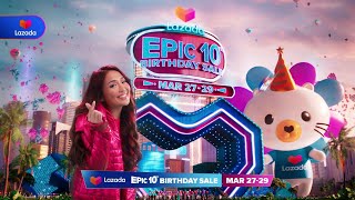 Lazadas 10th EPIC Birthday Sale from March 2729 [upl. by Risley]