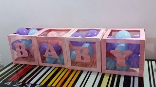 COMO hacer cajas para BABY SHOWER👶🍼 [upl. by Gherardi]