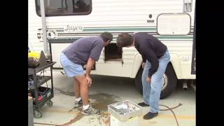 RV How To  Water Heater install [upl. by Martreb]