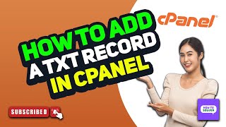 How to add a txt record in cpanel 2024 [upl. by Leonor874]