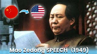 Mao Zedong AI Speech in English  Peoclamation of the PRC in 1949 AI Translated [upl. by Ardnauq]