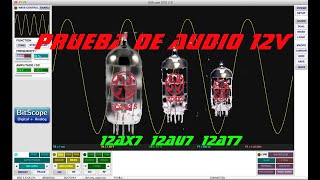 Prueba de ECC81 ECC82 y ECC83 a 12V [upl. by Einomrah]